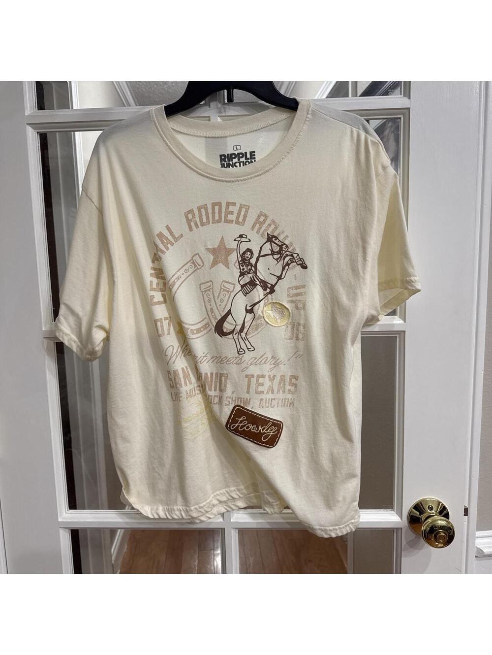 Ripple Junction Women's Cream and Yellow Tshirt